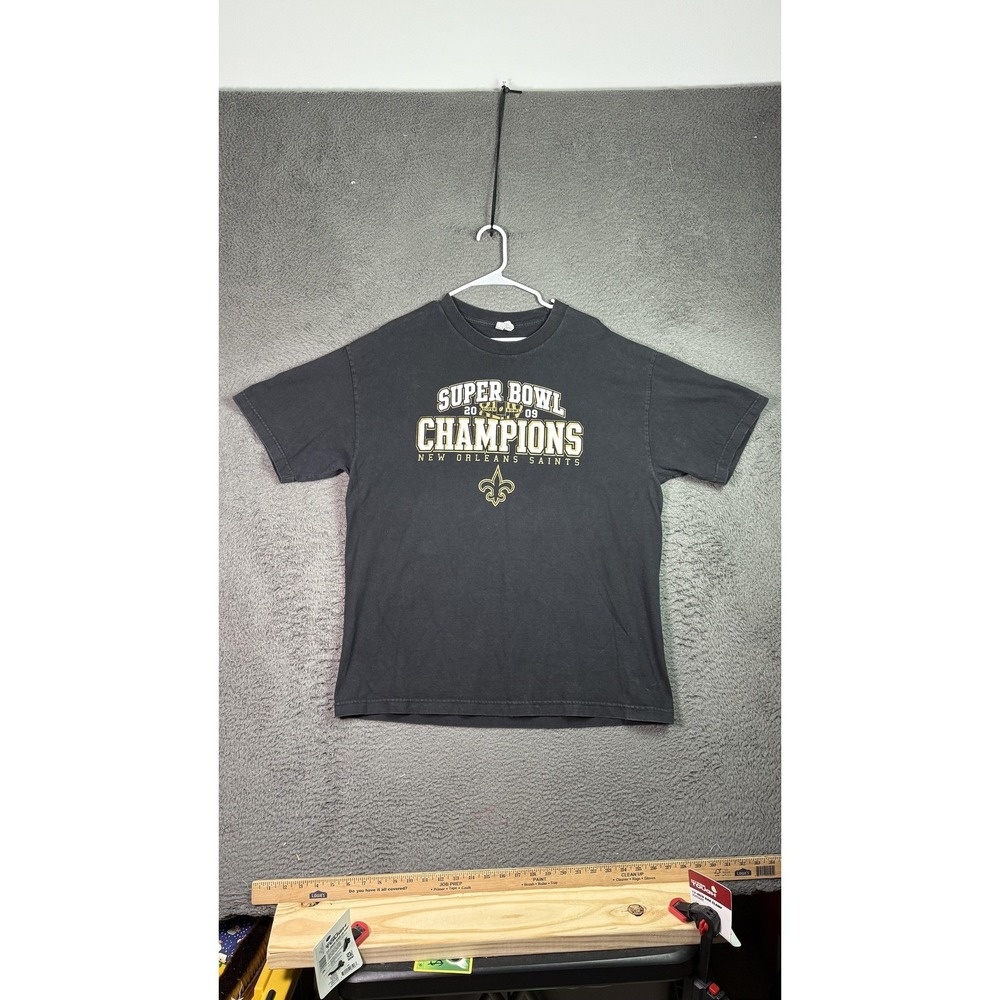 New Orleans Saints Shirt Mens XL Super Bowl‎ Champions 2009 NFL Football Tee